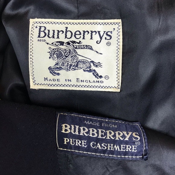 Burberry Purple Pure Cashmere Long Trench Coat - Picture 6 of 8